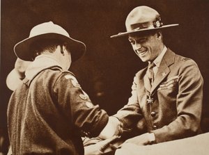 Principe Edoardo con il capo scout del Galles, 1926